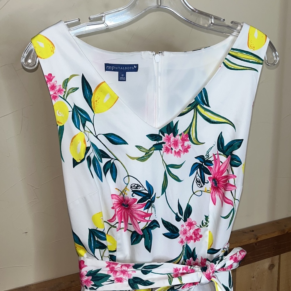 RSVP by Talbots Lively Lemon Dress size 12 - Picture 4 of 11